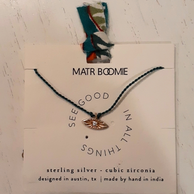 Nwt Matr Boomie Eye Charm Necklace - Start Holiday Shopping HereNow 22$